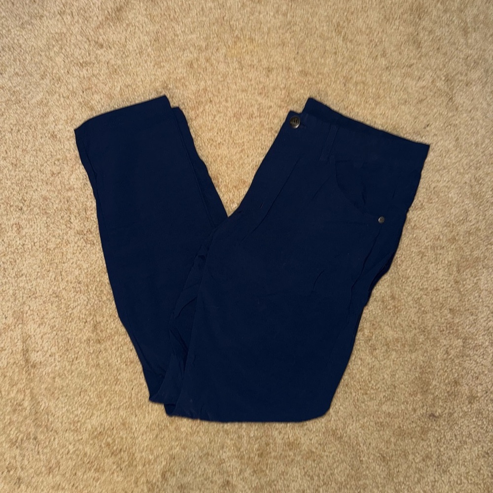 Adidas AdiCross Dark Blue Stretch Fit Slim Golf Pants Water Resistant 30x32